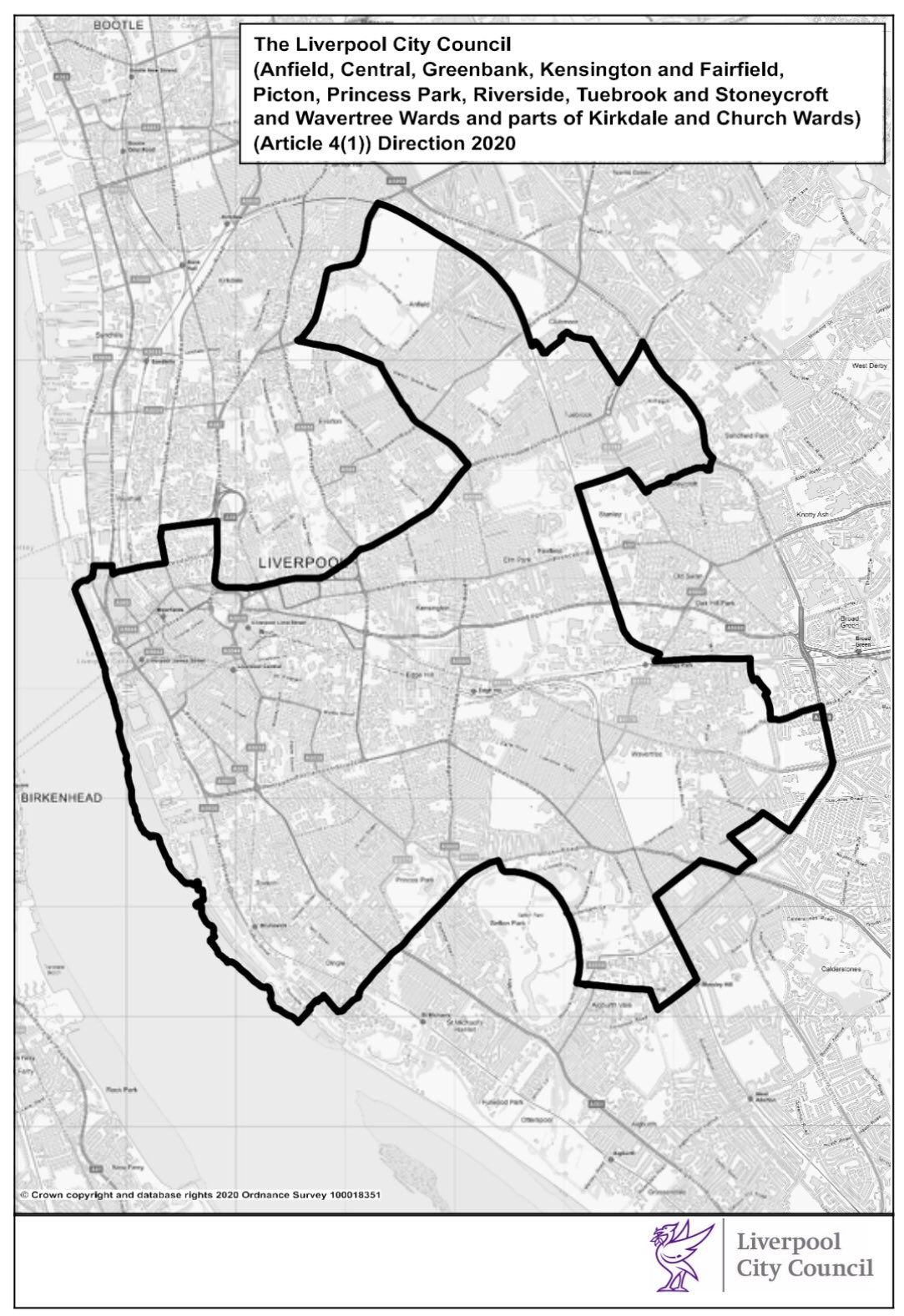 Liverpool HMO Article 4 map